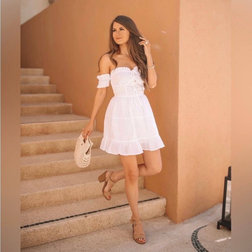 Pink Lily Mykonos Ruffle Dress